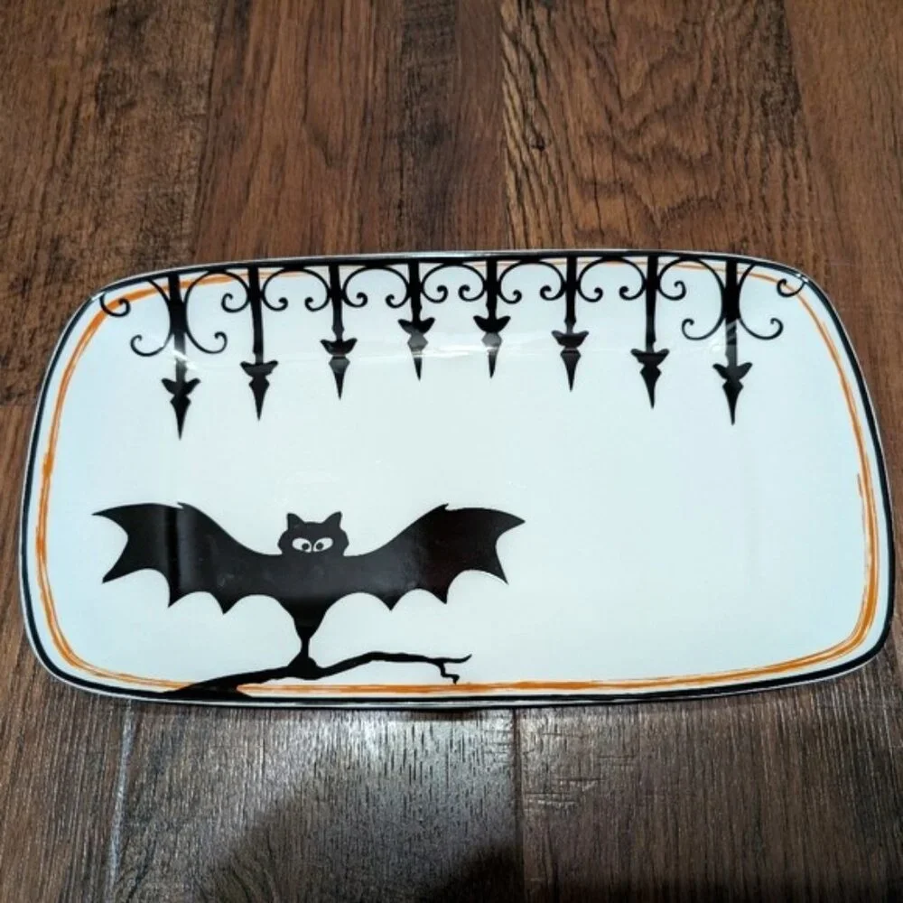 Lenox Hors d'Oeuvre Tray Eternal‎ Halloween 13 3/4